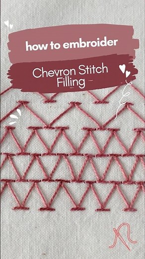 Chevron Stitch Filling Tutorial – Add Stunning Texture to Your Embroidery