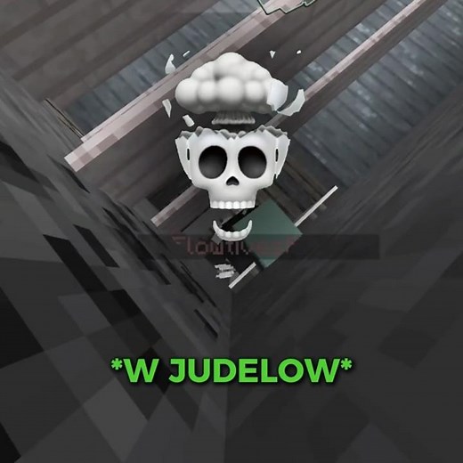 Judelow creates exploding trap using furnace ☠️ | #minecraft #edit #shorts