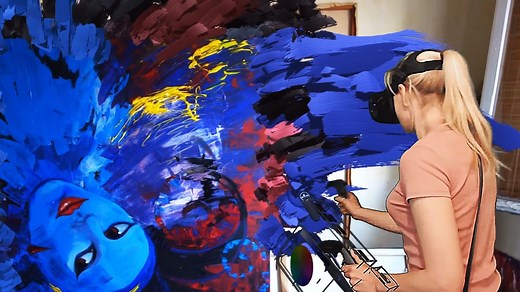 Watch: Artist Fuses Real and Virtual Art with 'Tilt Brush' Mixed Reality