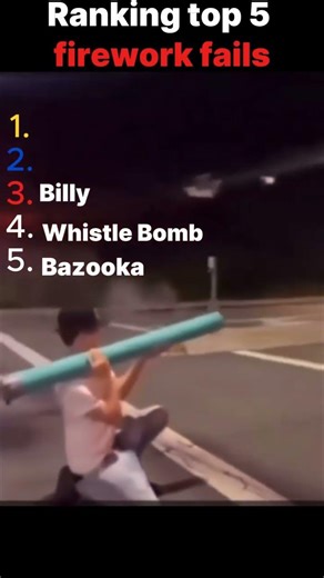 Ranking top 5 fireworks fails🎇