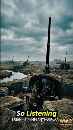 Near London 1940 —114mm Anti-Aircraft Guns