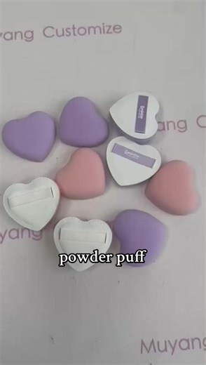 powder puff with your logo WhatsApp me ➕86 17603749361 #powderpuff #makeuptools