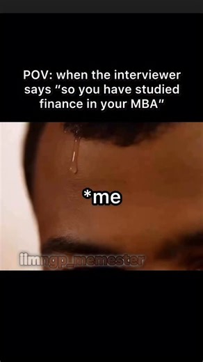 Memester on Instagram: "So you have studied finance #mba #college #iim #finance #interview #collegelife #memes #engineering #bschool #iit #nit #work"