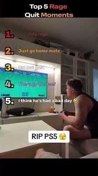 Top 5 Rage Quit Moments #shorts #funny