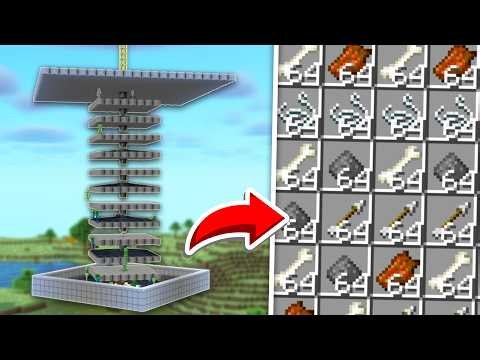 Minecraft: Best All Mob Farm 7000+ Items P/H 26.1+
