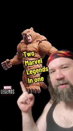 URSA MAJOR? Marvel Legends Grizzly is a re-release of a 2021 BAF with a new head #marvellegends #actionfigures #toys #figtok #collectibles
