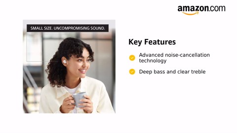 Sony WF-C500 True Wireless Headphones - Up to 20 Hours Battery - Charging case - Voice Assistant Compatible - Built-in mic for Phone Calls - Reliable Bluetooth - Black