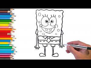 🍍 Drawing SpongeBob SquarePants – Easy & Fun Step by Step! 🎨✨