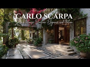 Carlo Scarpa Inspired Spring House Venetian Elegance and Italian Craft with Spring Flourishes