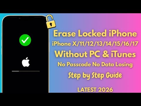 How to Erase Locked iPhone Without Passcode | Unlock iPhone Without PC | Beginner Friendly Guide
