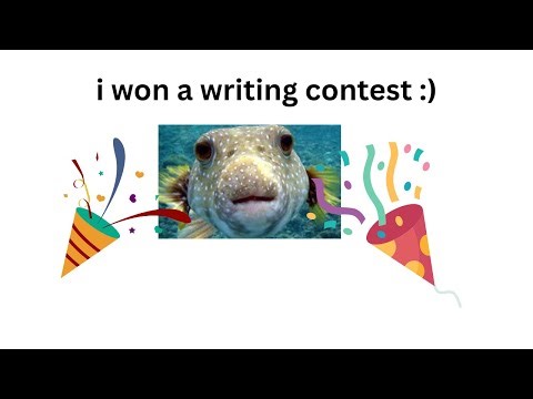 i won a writing contest