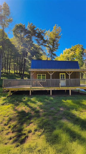 A Beautiful Amish Cabin Sitting on 12 Acres for $126,000 | Log Cabin
