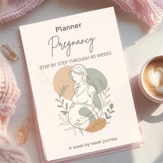 Pregnancy Planner, Weekly Journal, Mom to Be Gift (A4 PDF Download) - Etsy