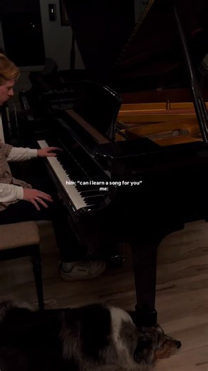 Christiane Elizabeth on Instagram: "get you a man who learns how to play your favourite song @paytoncwallace — #piano #relationship #slowliving"