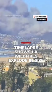 1.6M views · 8.1K reactions | Timelapse video shows wildfires starting and rapidly spreading over a beach and throughout Los Angeles on January 7. Follow live updates: https://cnn.it/4gNdGtq | CNN | Facebook