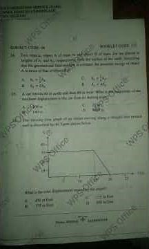 2016E.C Grade 12 Physics Entrance Exam with Answer