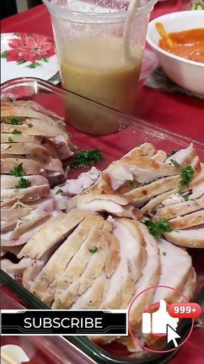 NEVER make DRY TURKEY AGAIN! Sous Vide and Sear Method #shorts - The Tipsy Cookery