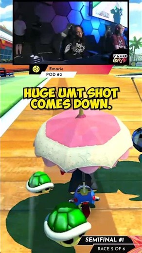 Emarie does it once again! | Speedway #shorts #gaming #mariokart