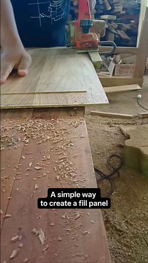 A simple way to create a fill panel #woodworking #usafactoryprocess | USA Factory Process