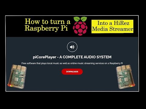 HiRez audio - Raspberry Pi PiCore streamer setup - Setting up picore player as a HighRez streamer