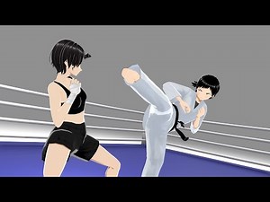 【Girls Fight】Anne vs Isami【Blender】
