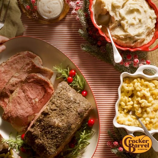 314 reactions · 11 comments | Serve up a bountiful holiday meal with our Prime Rib Heat n’ Serve. Perfect for 4-6, it features savory prime rib, homestyle sides, fresh rolls, and rich sauces. Ready from oven to table in just 3 hours, it’s a holiday feast worth the wait. | Cracker Barrel Old Country Store | Facebook
