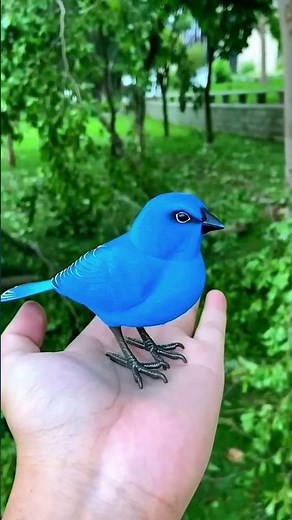 Electric Blue Bird Toy Singing & Moving | Realistic Bird Simulation Fun Toy #beautiful