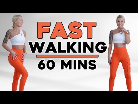 🔥FAST Walking in 60 minutes🔥 | Fitness Videos | Knee Friendly🔥