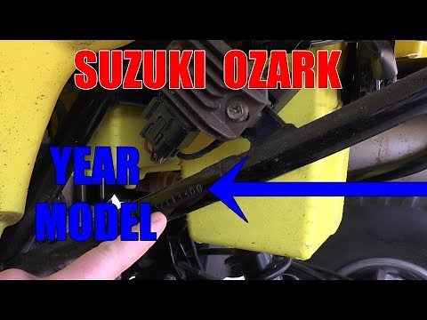 HOW TO FIND SUZUKI OZARK YEAR MODEL
