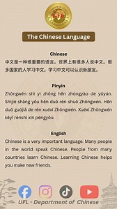 Beginner Chinese Reading Practice📚 Topic: Chinese Language 🇨🇳 Easy words - Short sentences - Perfect for beginners #learningchinese #learnchinesedaily #learnchineselanguage #hsk #chinesevocabulary #chinesecharacter #chineselanguagelearning #LanguageLearning #learnlanguages | UFL - Department of Chinese