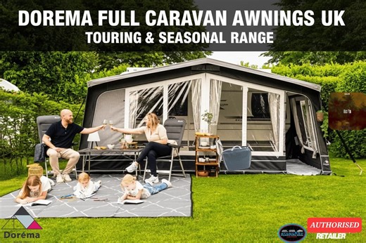 ✅ Upgrade Your Pitch for 2025! 🚐✨ ​The Dorema 2025 Full Caravan Awning Collection is officially here! Designed to conquer the UK weather, our latest range combines durability with effortless style. Whether you’re a weekend tourer or a seasonal pro, we have the perfect fit for your caravan. ​The 2025 Must-Haves: ​🆕 The Monza: The brand-new poled awning you’ve been waiting for! ​💎 Diamond & Diamond De Luxe: The ultimate in luxury and strength. ​💨 Inflatable Icons: Pitch fast with the Daytona A