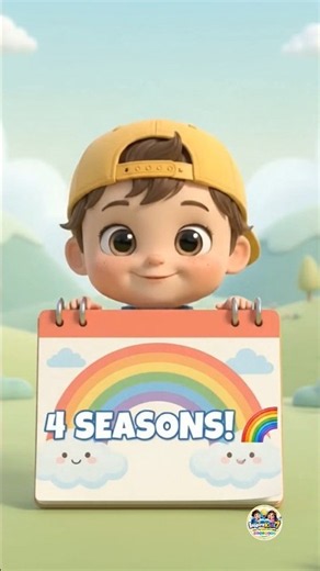 Seasons of the Year Song for Kids🌸☀️🍂❄️ | Learn 4 Seasons | #kids#education#viral#shortsfeed#shorts