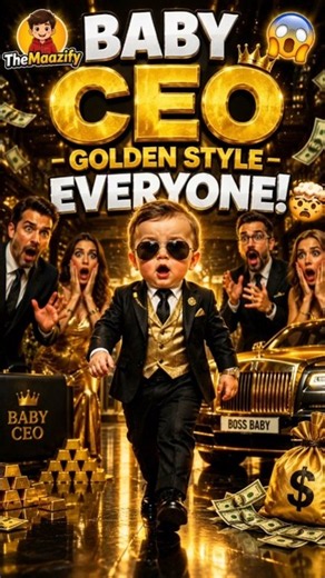 This Baby CEO’s GOLDEN STYLE Is INSANE! 😱🔥 #comedy #shorts #ceo #toddlers #babysparks