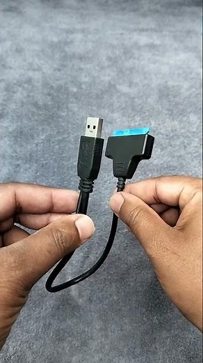 USB to Sata Connector to connect ssd/ hardisk to computer directly #ssd #ssdd #shortvideo #tech