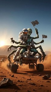 Racing alien and astronaut on mars #mars #astronaut #reelsvideoシ #usareels #usa #perseverance #redplanet | Galactic Explorer