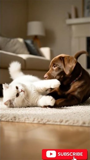 Dog & Cat Playing Together 😍 | Cutest Friendship Ever! #hype #wildlife