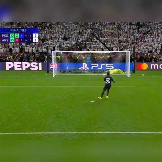 PSG VS ARSENAL PENALTY SHOOTOUT UCL FINAL #football #ucl #penalty #psg #arsenal