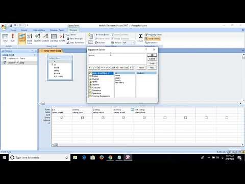 how to create table and query in ms access (nepali language)