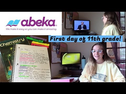 FiRST DAY of SCHOOL Junior year | Abeka Academy videos