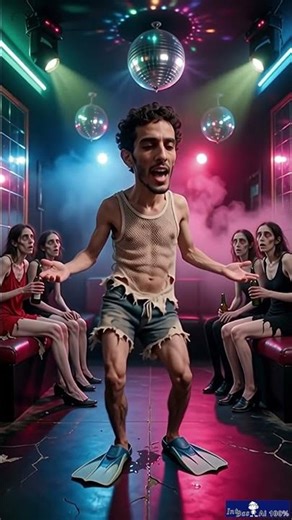 Dancing in flippers then THIS happens #shorts #dance #viral