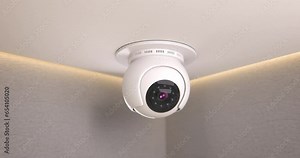 Security Camera in a 3D animation