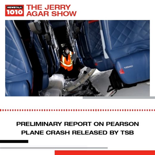 The Transportation Safety Board of Canada has released its preliminary findings into what happened when a Delta Air Lines plane crash-landed at Toronto Pearson International Airport last month. Aviation expert John Tory Jr. breaks it down for us on The Jerry Agar Show. 📷: TSB | NEWSTALK 1010