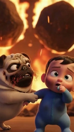 pug saves baby from wildfire