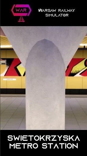 Świetokrzyska Metro M2 | Warsaw Railway #shorts #roblox