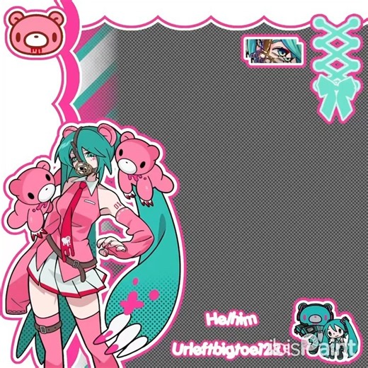 Gloomy bear Miku layout BTMESS DISBAND 😻😻😻