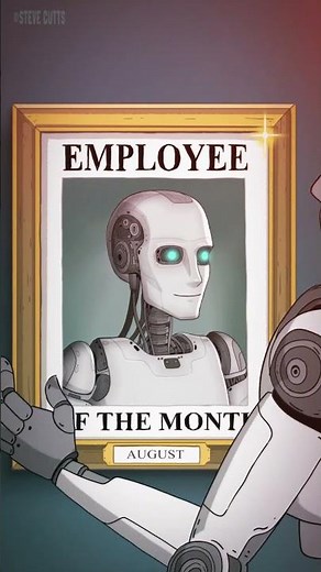 A perfect day at the office 🤖 #shorts #animation #automation #stevecutts