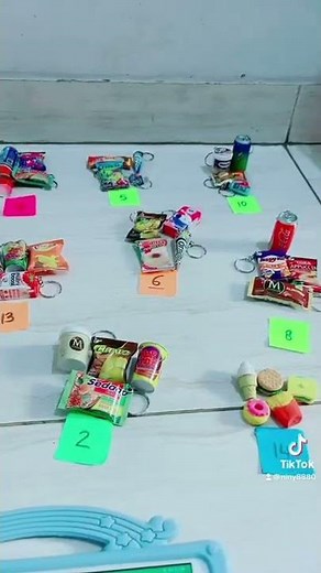 Miniature food keychains