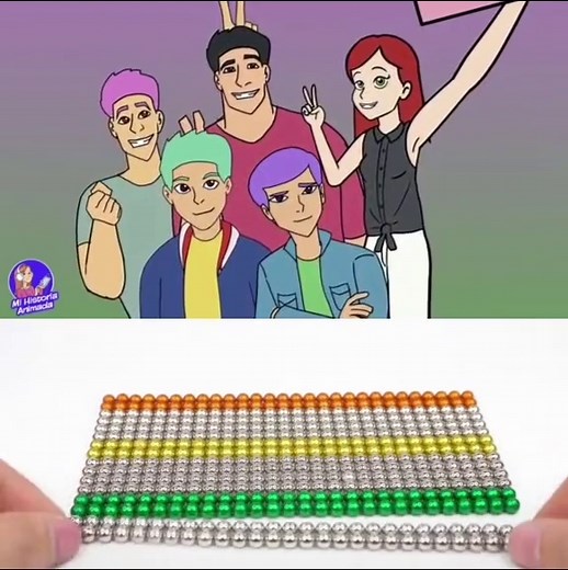 Creative Magnetic Bead Art and Fun Animated Scenes