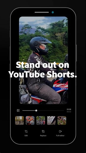 Something new is coming to Premiere for iPhone 👀 A dedicated space for YouTube content is on the way! You’ll be able to assemble, refine, and publish standout videos with precise controls, subtitles, assets, and more. Follow for more. https://adobe.ly/43EJmwo | Adobe Video