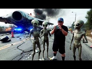 With my alien buddies...